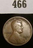 1913 S Lincoln Cent, VG.