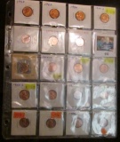 (23) Uncirculated Lincoln Cents in holders and plastic pages. Dates 1952 D to 1958 D, some duplicati