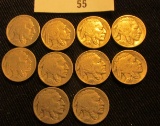 1923P VG, 24P Fine, 25P Fine, 27D Fine, 27S AG, 28S Fine, 29S Fine, 30P VF, 30S VG, & 34D VG Buffalo