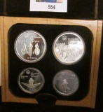 1974 Issue of the 1976 Canada  Olympic Coin Silver Proof Set, includes (2) Five & (2) Ten Dollar Pro