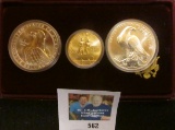 1983-84 United States Olympic Coin XXIII Three-coin Brilliant Uncirculated Set with 1983 P & 84 D Si