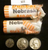 (35) 2006 D &(37) P Nebraska Statehood Quareters in Brilliant Uncirculated condition ($18 face); 195