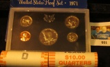 1971 S U.S.Proof Set Original as issued; 2004 P & D Original BU Rolls of Texas Statehood Quarters, (