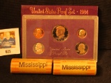 1984 S U.S.Proof Set Original as issued; 2002 P & D Original BU Rolls of Mississippi Statehood Quart