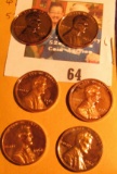 1957P, 61P, 62P, 68S, 71S, & 72S Proof Lincoln Cents.