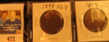 1848 & 1854 U.S. Large Cents, VG.
