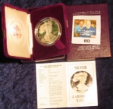 1986 S Proof American Eagle Silver Dollar in original box of issue.