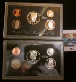 1994 S & 95 S United States Mint Silver Proof Sets in original boxes of issue. Original cost $42.00.