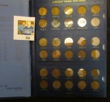 1941-58 Complete Set of Lincoln Cents in a blue Whitman album, missing only the double die.