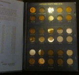 1909 P VDB to 40S Partial Set of Lincoln Cents in a blue Whitman album, the 1909 P VDB is a Red BU,