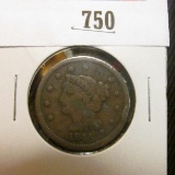 1845 U.S. Large Cent, VG.