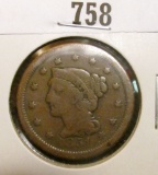 1851 U.S. Large Cent, VG.