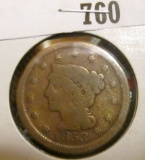 1853 U.S. Large Cent, Very Good.
