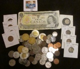 Canadian Collection: (24) Maple Leaf cents dating back to 1920; 1899 Canada Five Cent Silver, (15) B