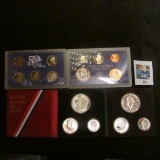 (2) 1976 S Three-piece Silver Proof Sets & 2000 S U.S. Proof Set.