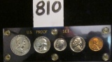 1952 U.S. Proof Set in a blue Capital holder with gold lettering. Excellent condition with slight to