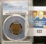 1869 U.S. Indian Head Cent PCGS slabbed 