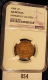 1868 U.S. Two Cent Piece NGC slabbed 