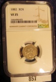 1882 U.S. Three Cent Nickel, NGC slabbed 