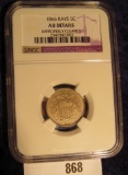 1866 Rays Shield Nickel NGC slabbed 