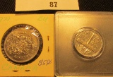 1751-1951 Canada Commemorative Nickel in Snaptight case, Brilliant Uncirculated; & 1970 Gem BU Canad