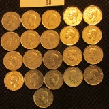 (20) 1949 High grade Canada Nickels.