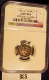 1942/41 D U.S. Mercury Dime NGC slabbed 