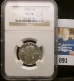 1928 S Standing Liberty Quarter NGC slabbed 