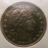 1901 P Barber Half Dollar NGC slabbed 