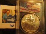 2001 American Eagle Silver Dollar slabbed by 