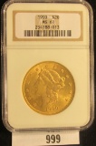 1900 $20 U.S. Double Eagle Liberty Gold NGC slabbed 