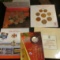Happy Christmas Coin Set From The Isle Of Man, 1986 British Coin Set, And 2010 Isle Of Man Coin Set