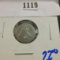 1838 Seated Half Dime