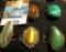 (5) Sterling Silver Ladies Rings with Turquoise, agate, or Tiger Eye sets. 'Doc' had these priced at