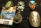 (5) Sterling Silver Ladies Rings with Turquoise, Coral, or Mother-of-pearl sets. 'Doc' had these pri