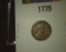 1912 S Lincoln Cent, VF.