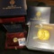 2009 Ultra High Relief Double Eagle Gold Coin in original box with hardbound book as issued.