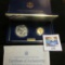 1987 Constitution Commemorative Brilliant Uncirculated Two-Piece Coin Set, including Dollar & $5 Gol