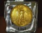 1924 P U.S. Gold Double Eagle Twenty Dollar St. Gaudens, AU details, but some knuckle head tested it