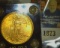 1924 P U.S. Gold Double Eagle Twenty Dollar St. Gaudens, Brilliant Uncirculated. Stored in a black C
