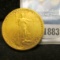 1924 P U.S. Gold Double Eagle Twenty Dollar St. Gaudens, EF.