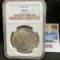 1922 P U.S. Peace Silver Dollar NGC slabbed 