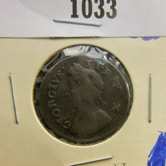 1727-1760 British Half Penny