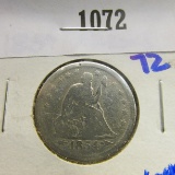 1854 Seated Quarter With Arrows