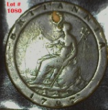 1797 British Cartwheel One Pence Holed & Filled
