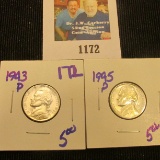 1943-P And 1945-P Silver War Nickels