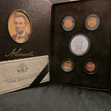 Lincoln Coins And Chronicles Set Includes A Proof Silver Lincoln Dollar, A Proof Example Of Each Cen