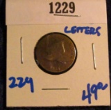 1858 Large Letters Flying Eagle Cent