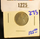 1838-O No Drapery Seated Liberty Dime