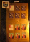 Pair of Souvenir Sheets of Five Poland Stamps each.